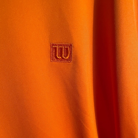 Men’s XL Wilson Jersey Round neck “T”, bright orange, breathable mesh underarm. - Picture 3 of 13